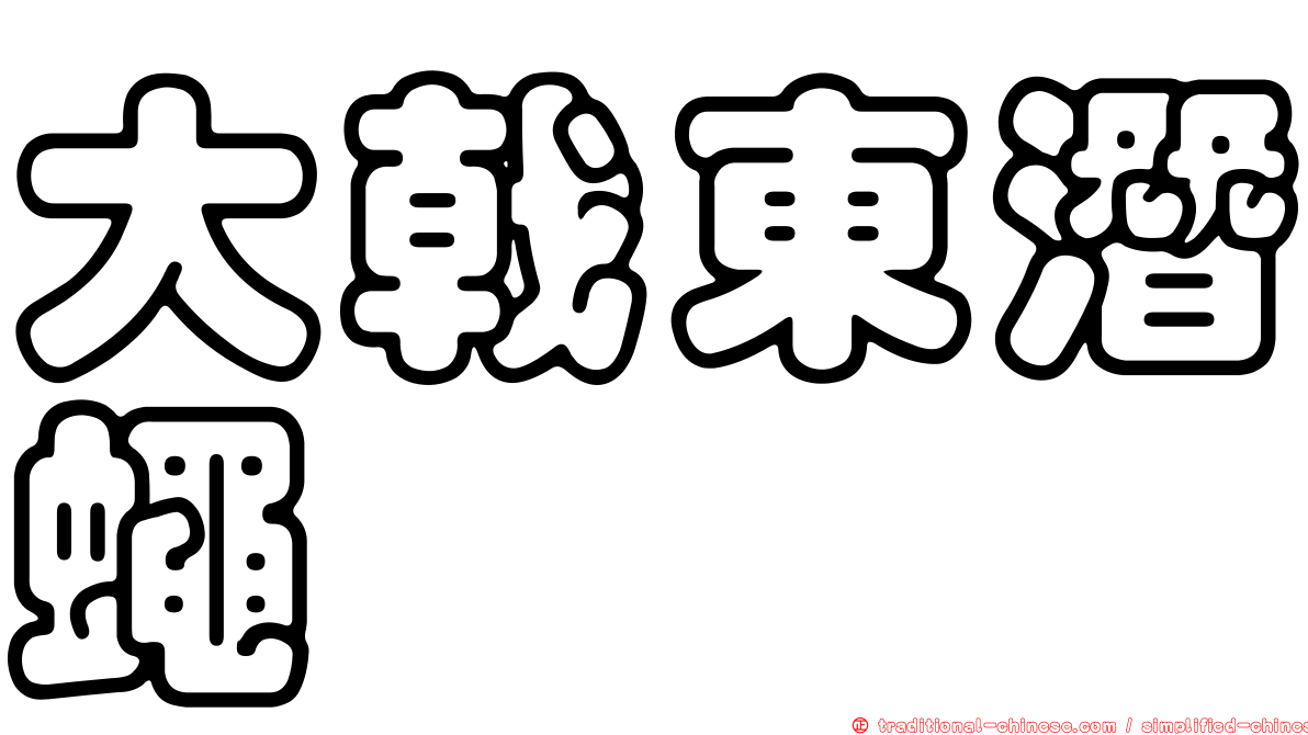 大戟東潛蠅