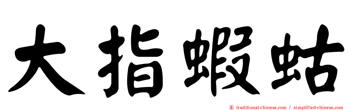 大指蝦蛄