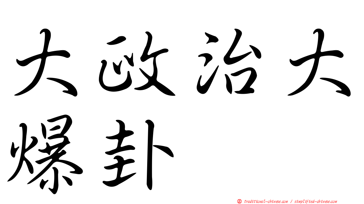 大政治大爆卦