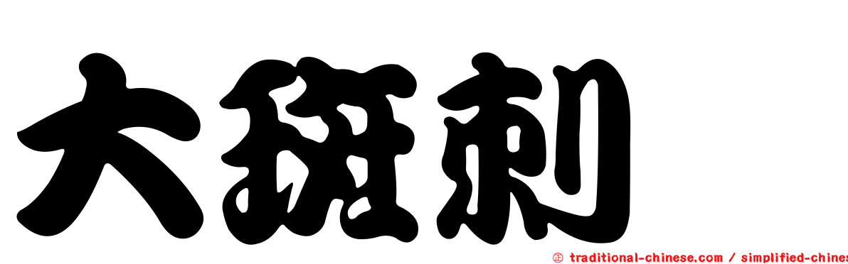 大斑刺魨