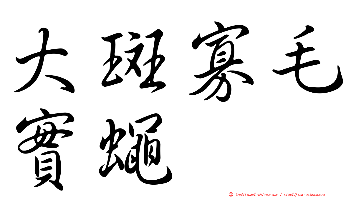 大斑寡毛實蠅