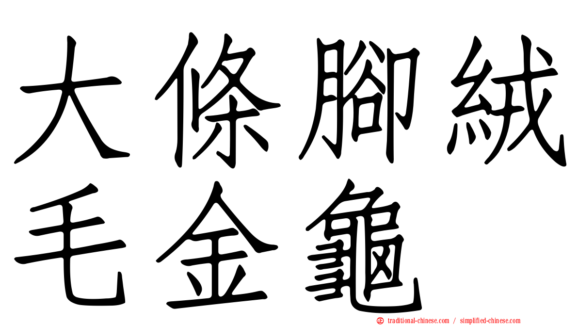 大條腳絨毛金龜