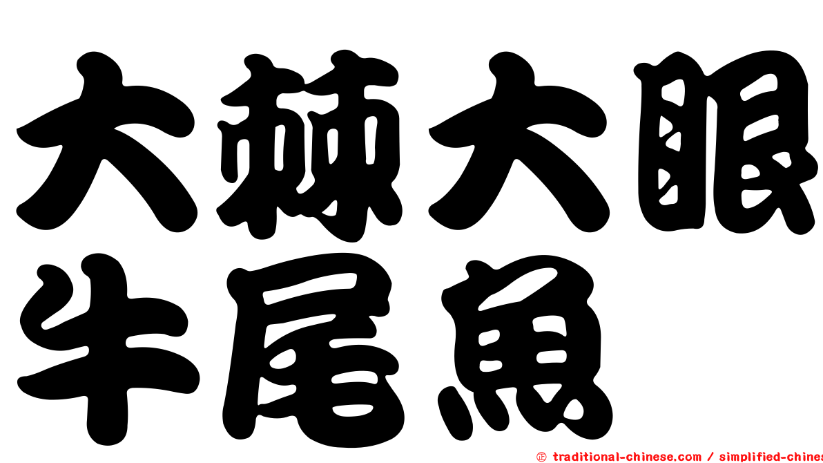 大棘大眼牛尾魚