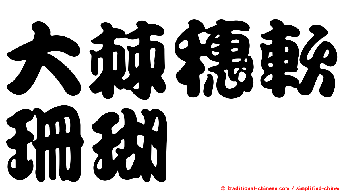 大棘穗軟珊瑚