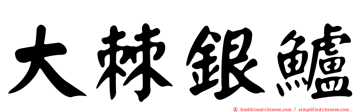 大棘銀鱸