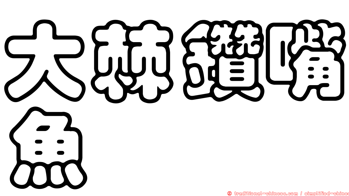 大棘鑽嘴魚