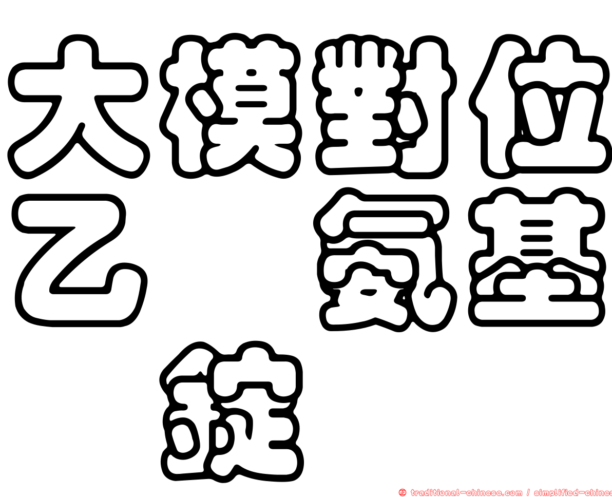 大模對位乙醯氨基酚錠