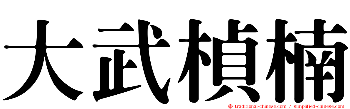 大武楨楠