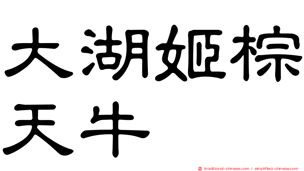 大湖姬棕天牛