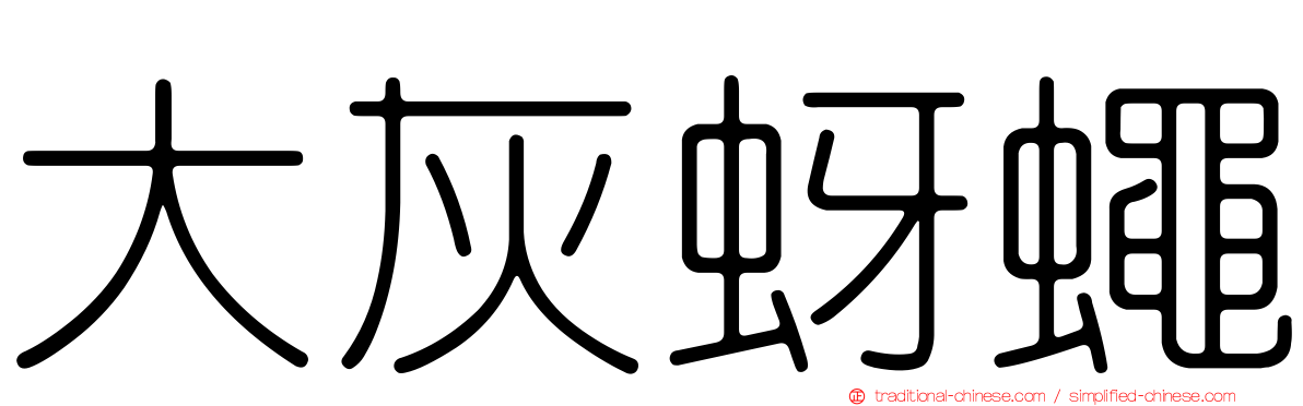 大灰蚜蠅