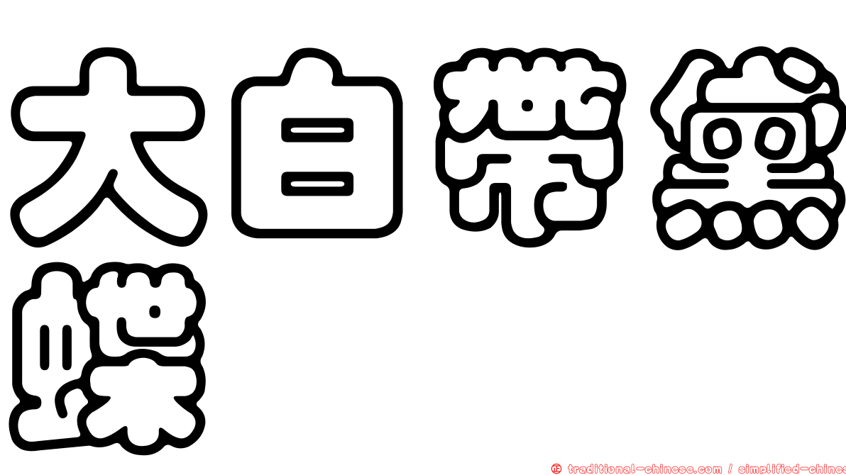 大白帶黛蝶