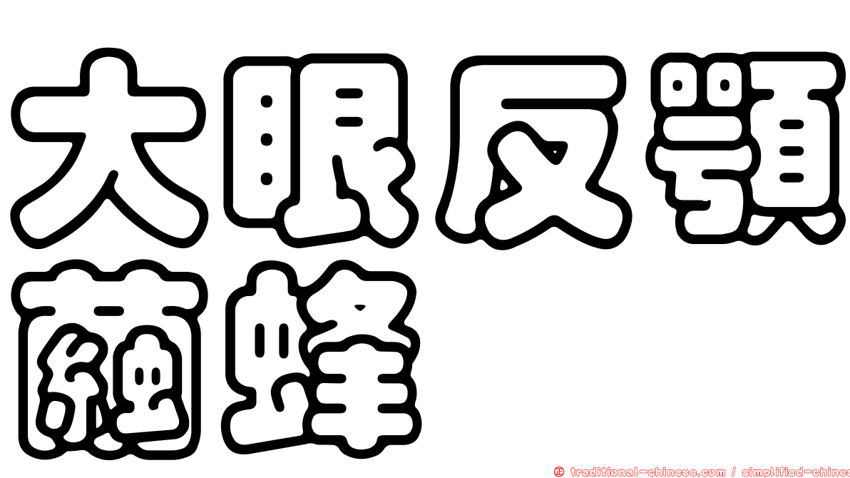 大眼反顎繭蜂