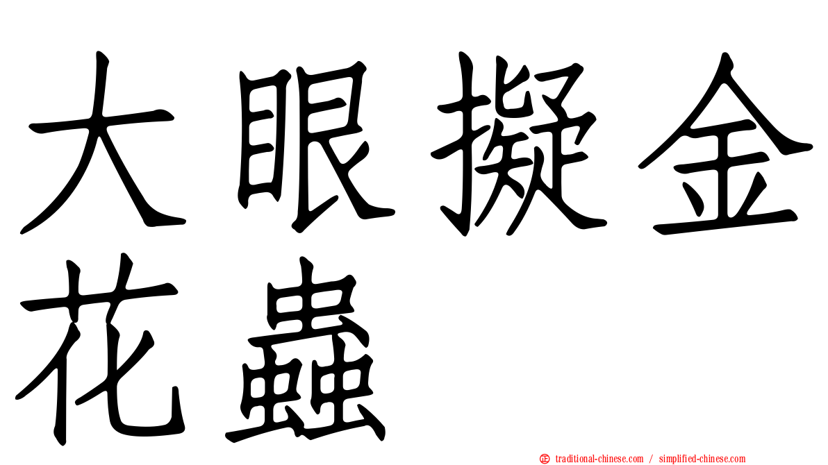 大眼擬金花蟲
