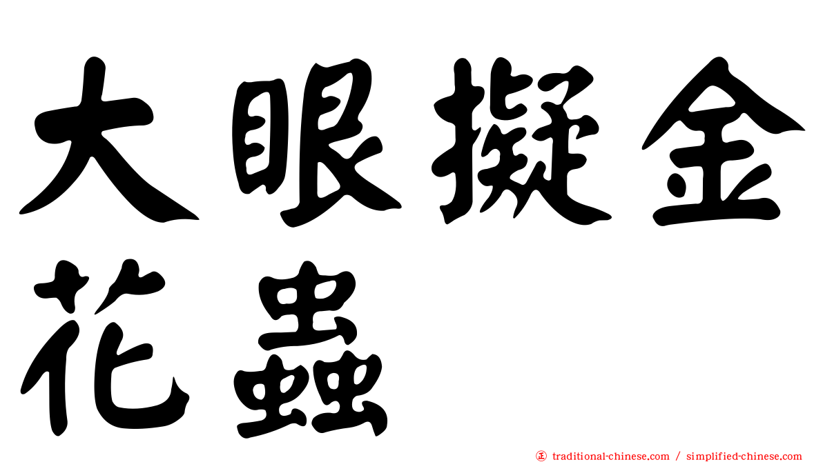 大眼擬金花蟲