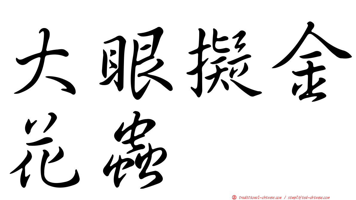 大眼擬金花蟲