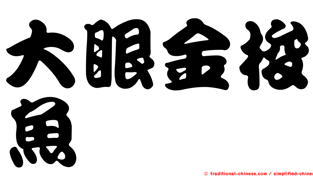大眼金梭魚