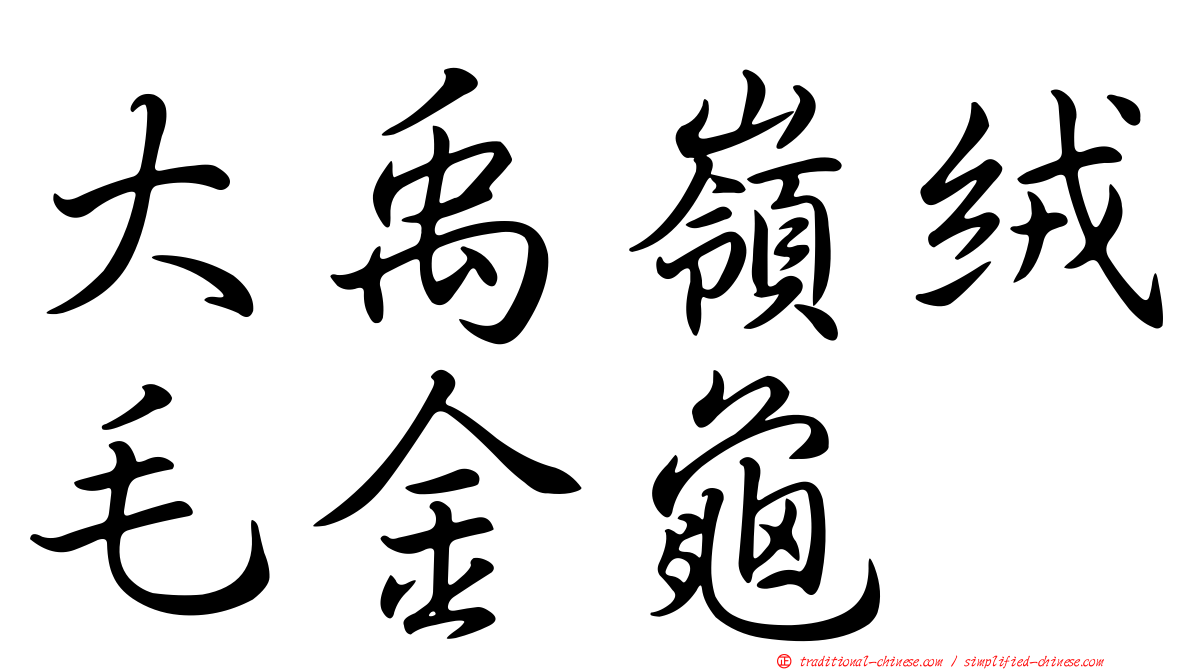 大禹嶺絨毛金龜