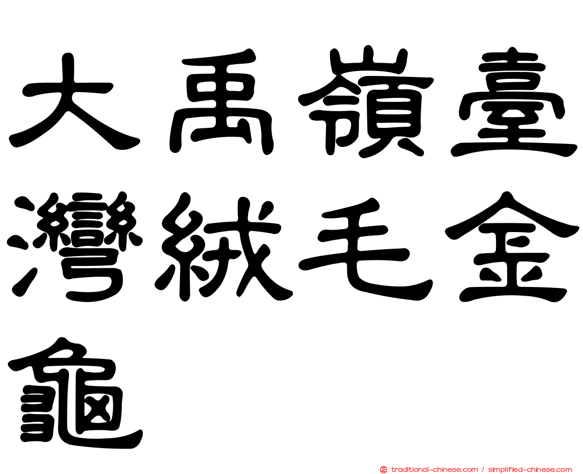 大禹嶺臺灣絨毛金龜