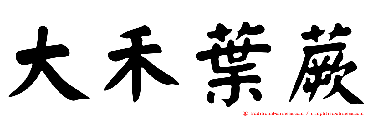 大禾葉蕨