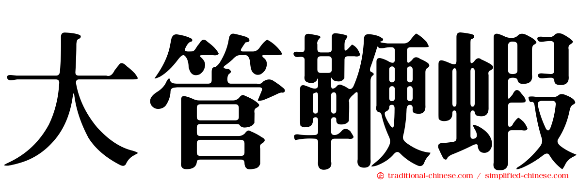 大管鞭蝦