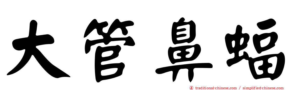 大管鼻蝠