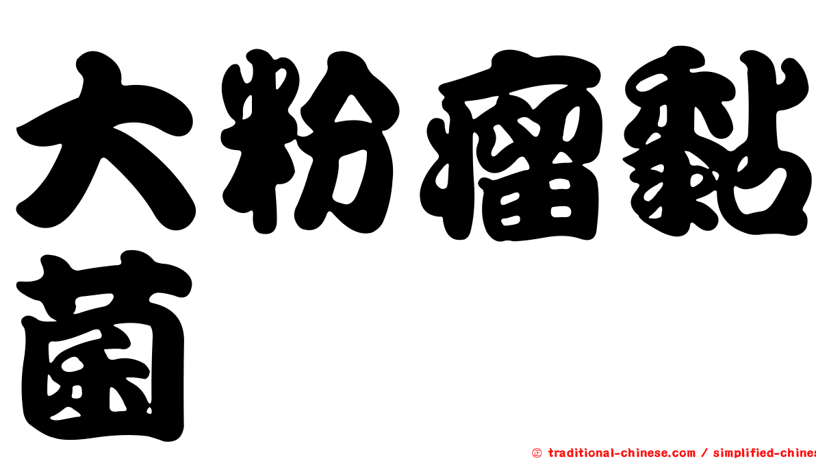 大粉瘤黏菌