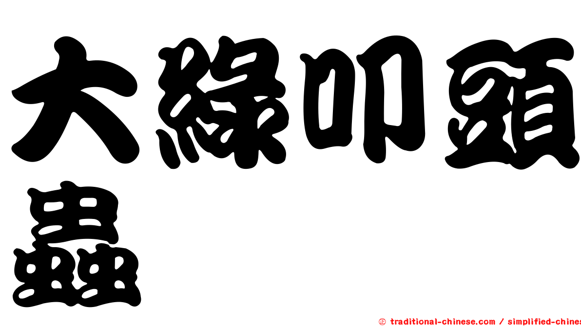 大綠叩頭蟲
