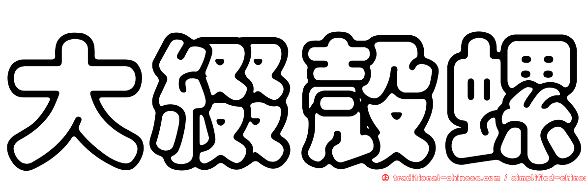 大綴殼螺
