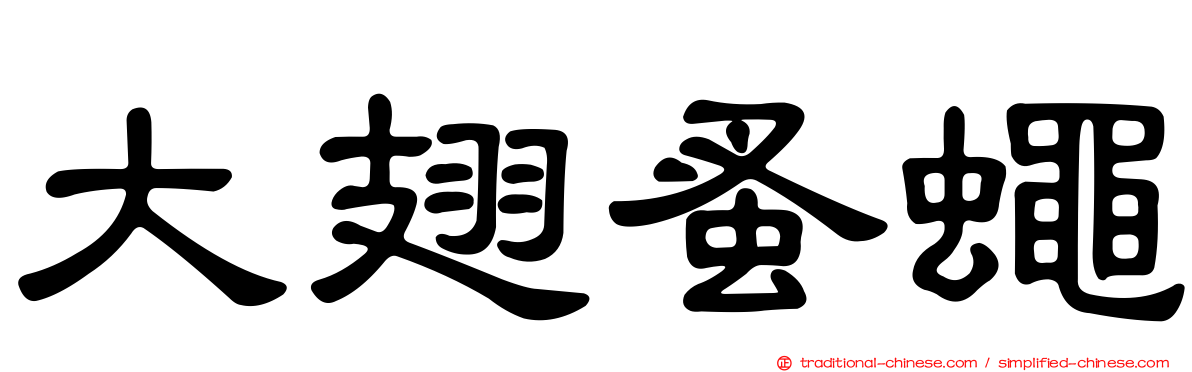大翅蚤蠅