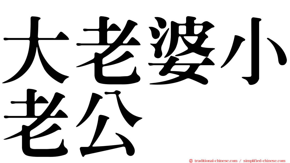 大老婆小老公