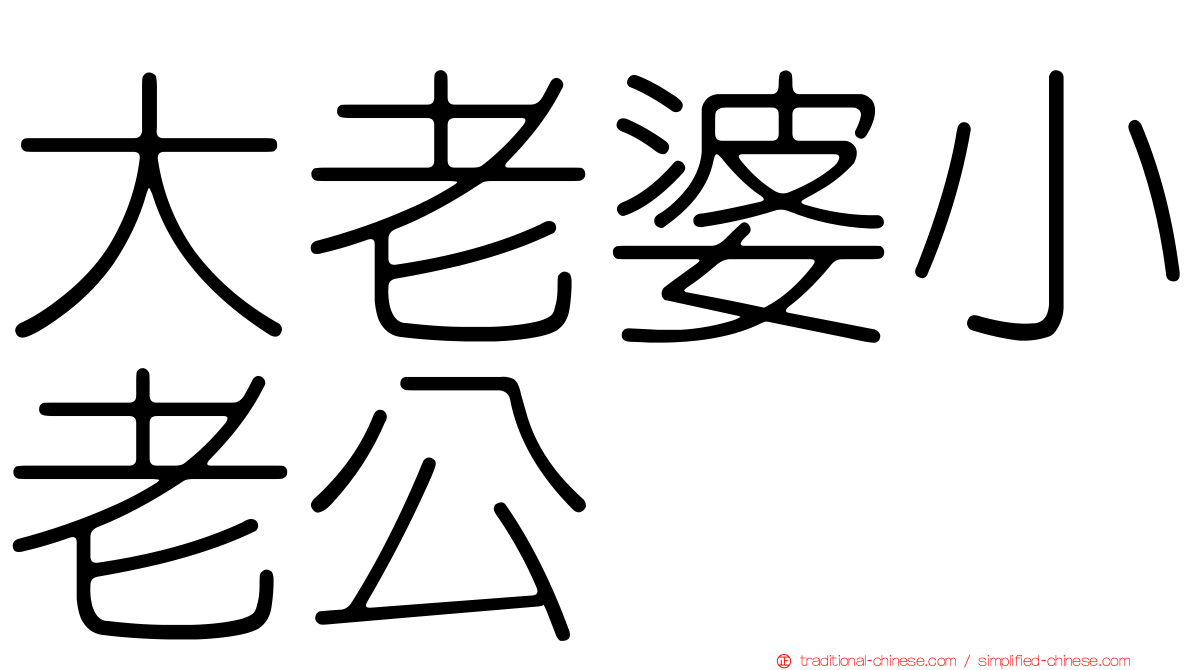 大老婆小老公