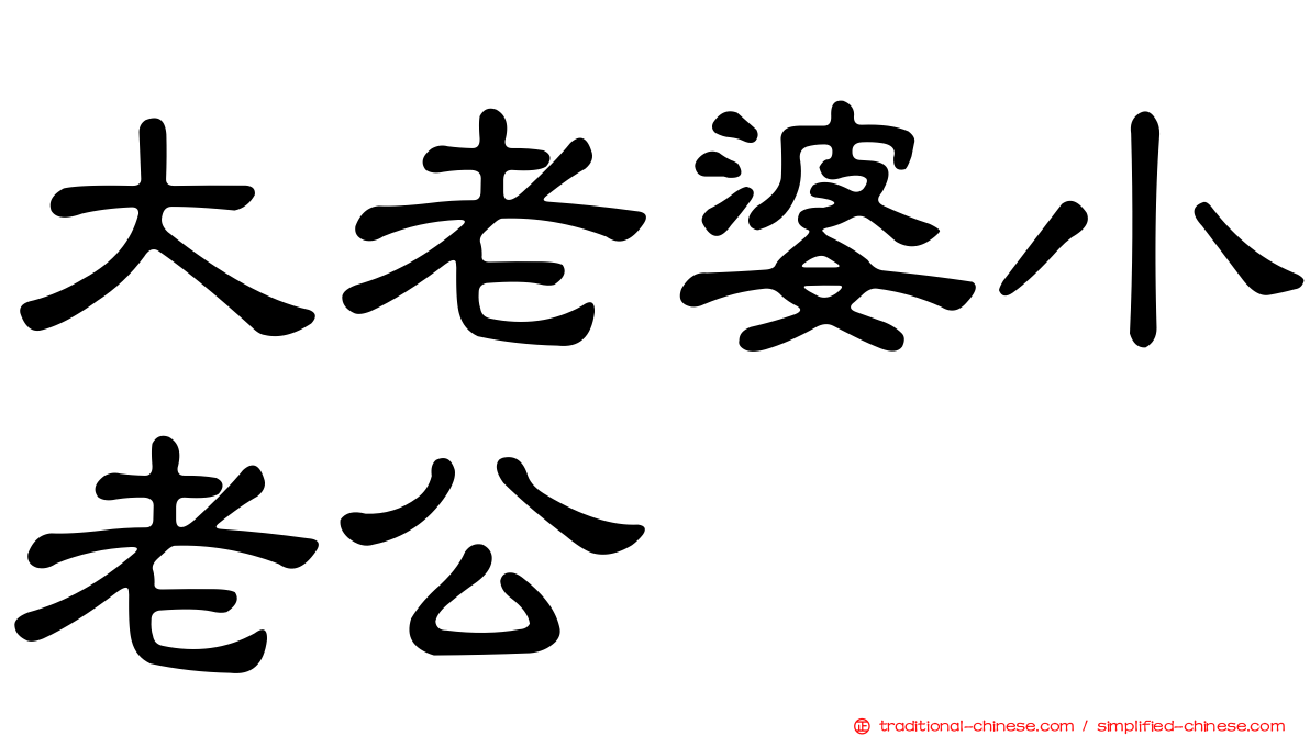 大老婆小老公