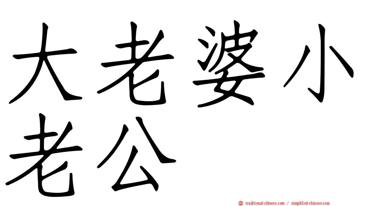 大老婆小老公