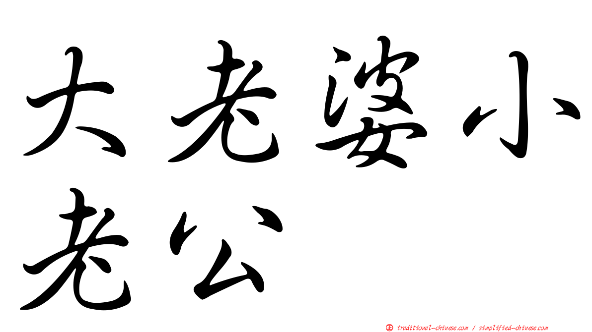 大老婆小老公