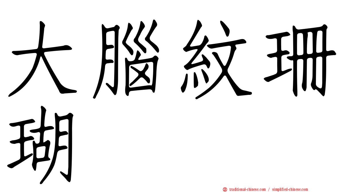 大腦紋珊瑚