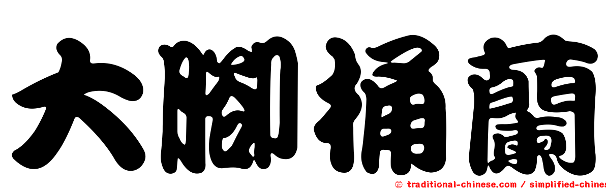 大腳桶蘭