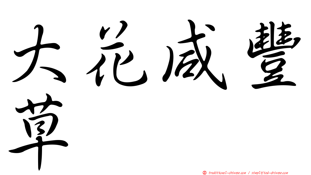 大花咸豐草