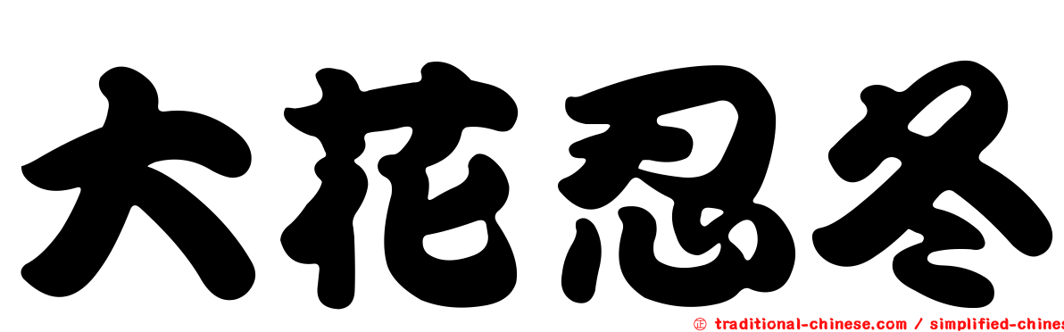 大花忍冬