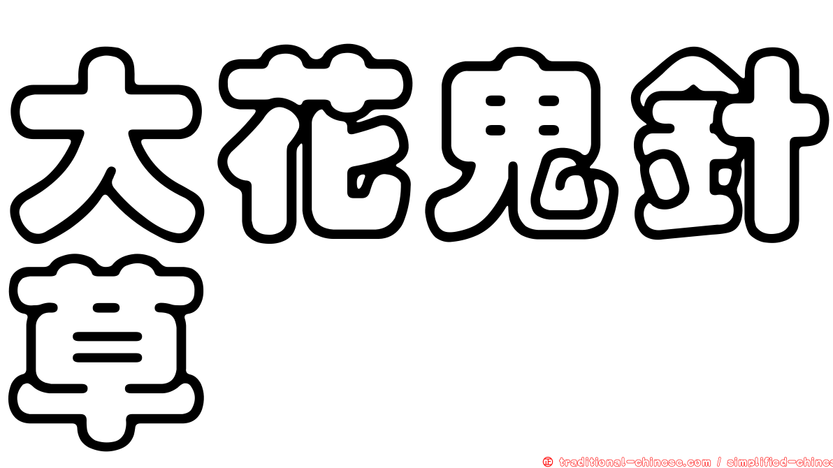 大花鬼針草