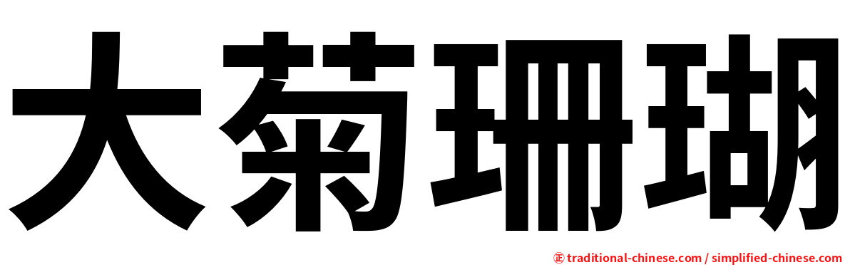 大菊珊瑚