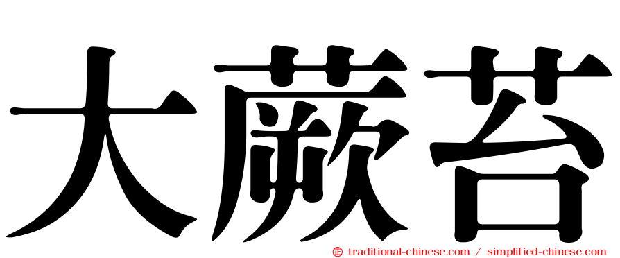 大蕨苔