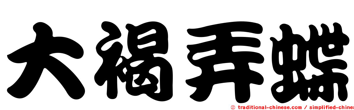 大褐弄蝶
