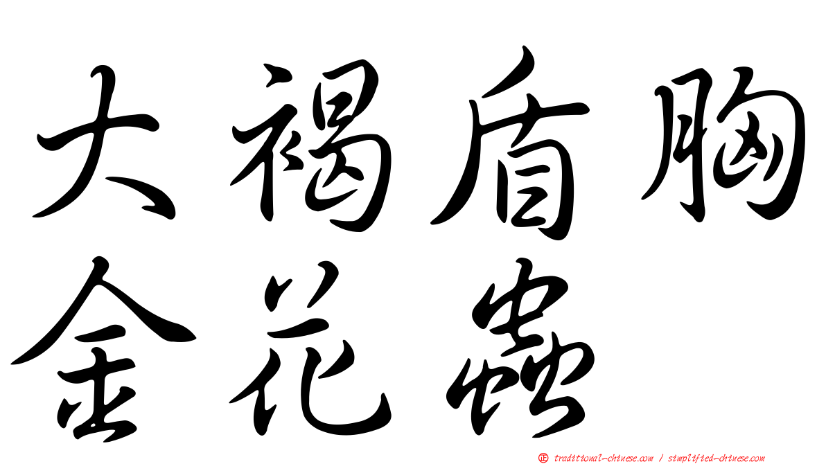 大褐盾胸金花蟲