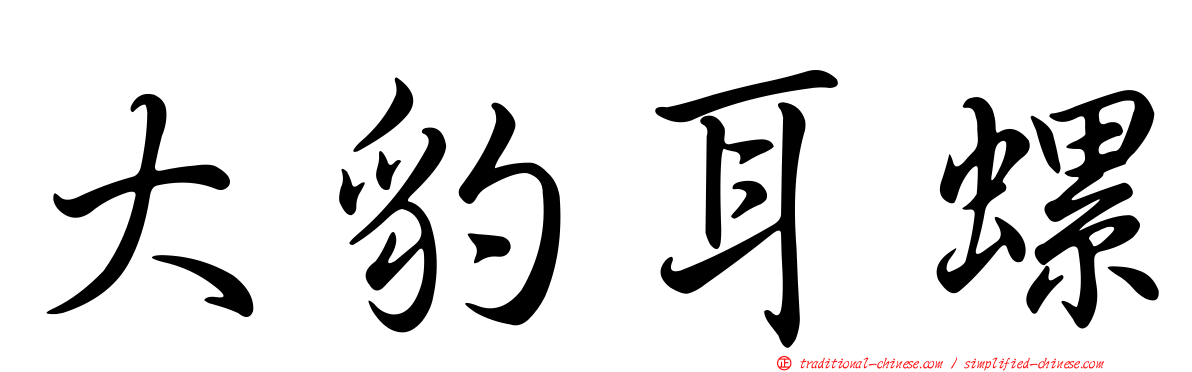 大豹耳螺