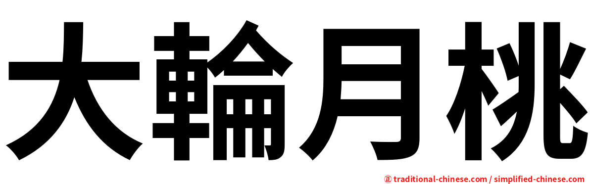 大輪月桃