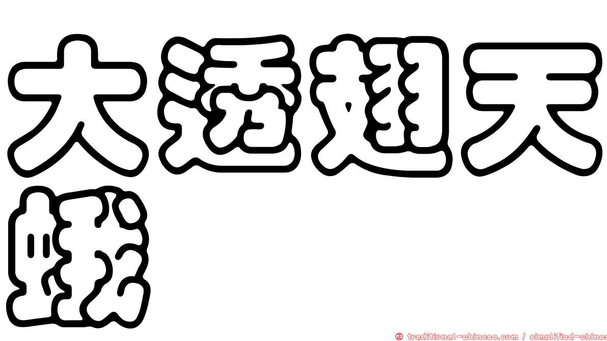 大透翅天蛾