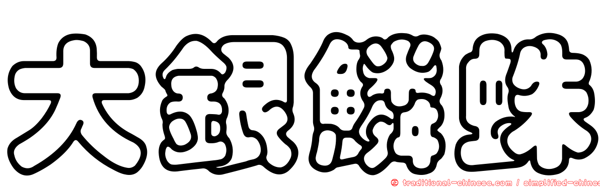 大銀鱗蛛