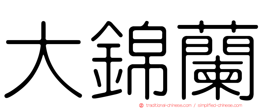 大錦蘭