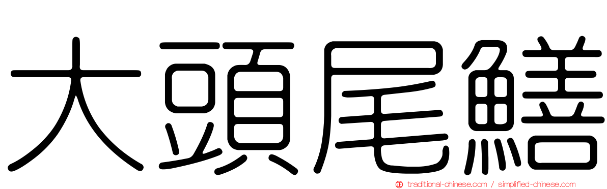 大頭尾鱔