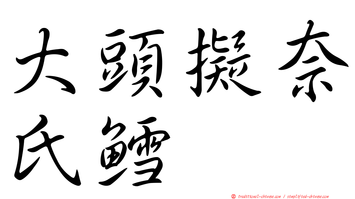 大頭擬奈氏鱈